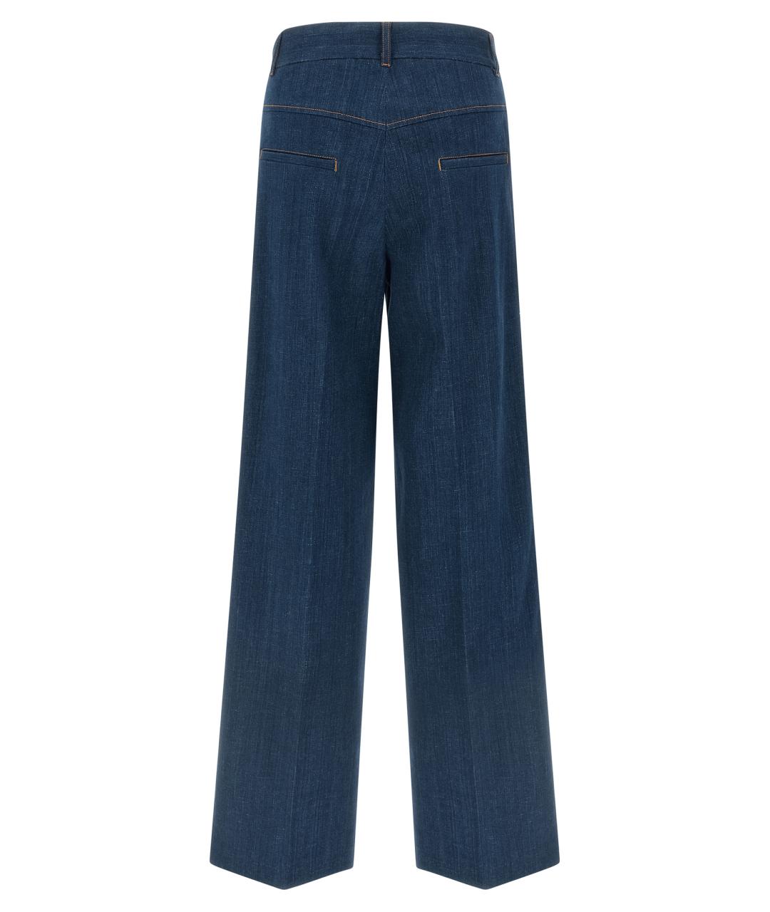 DSQUARED2 Синие хлопковые прямые джинсы, фото 2