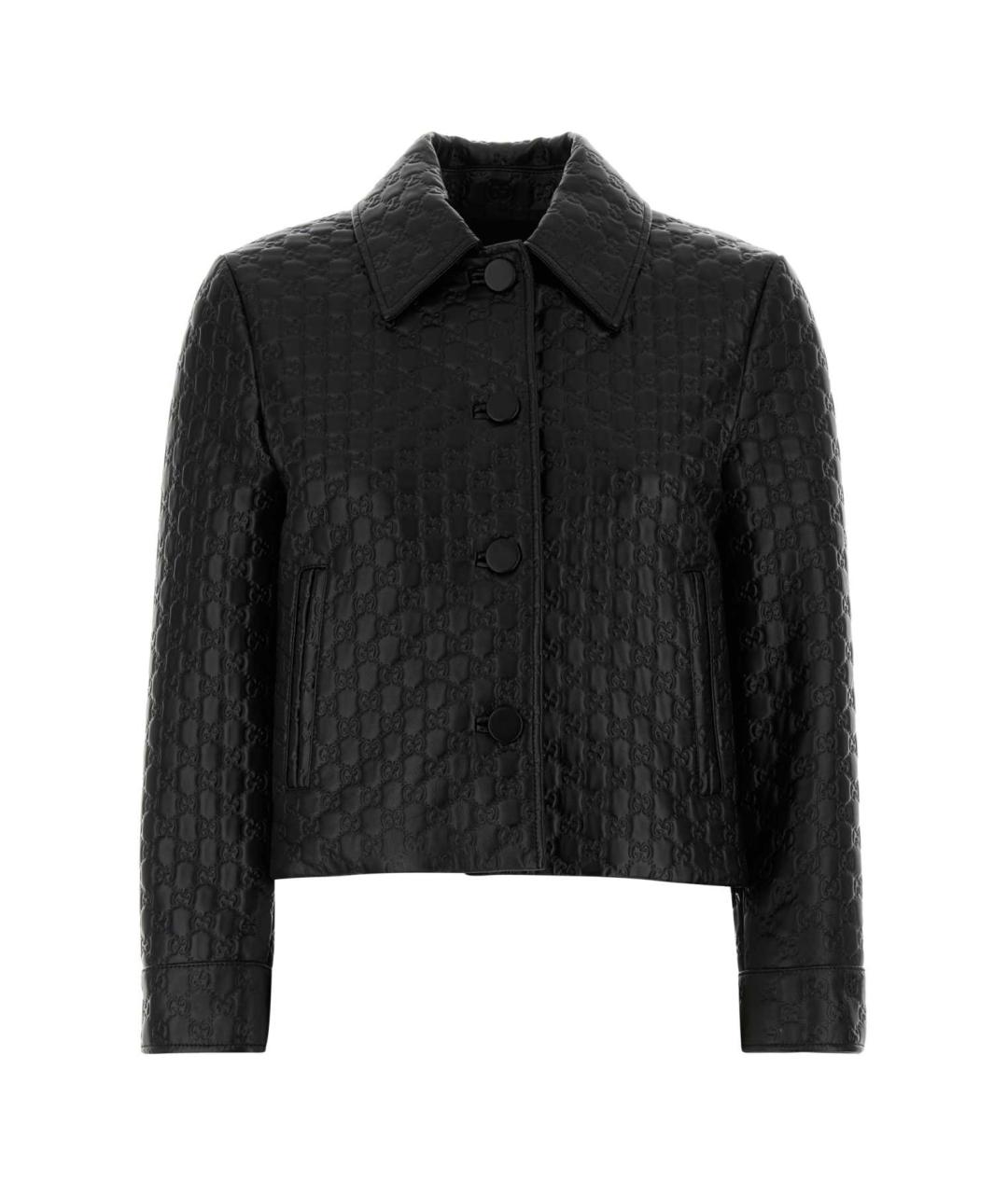 GUCCI Черная кожаная куртка, фото 1