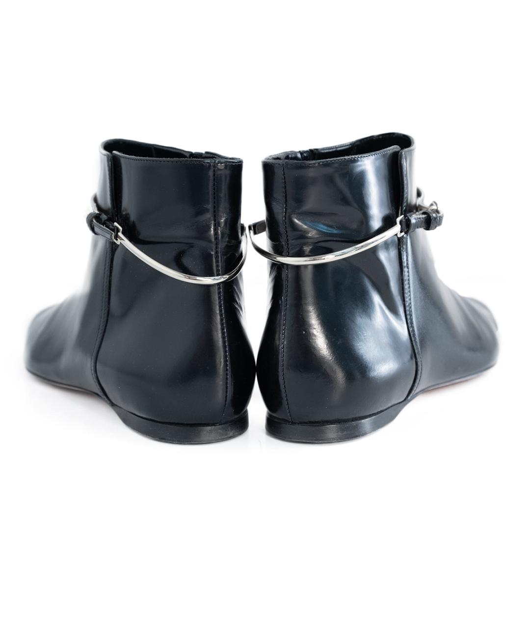 NINA RICCI Черные кожаные ботинки, фото 5