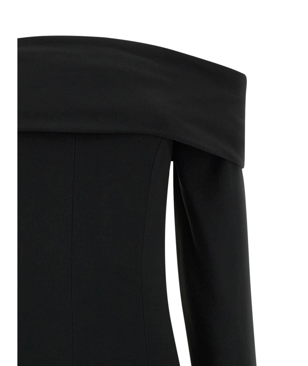 ALBERTA FERRETTI Черная вискозная юбка миди, фото 4