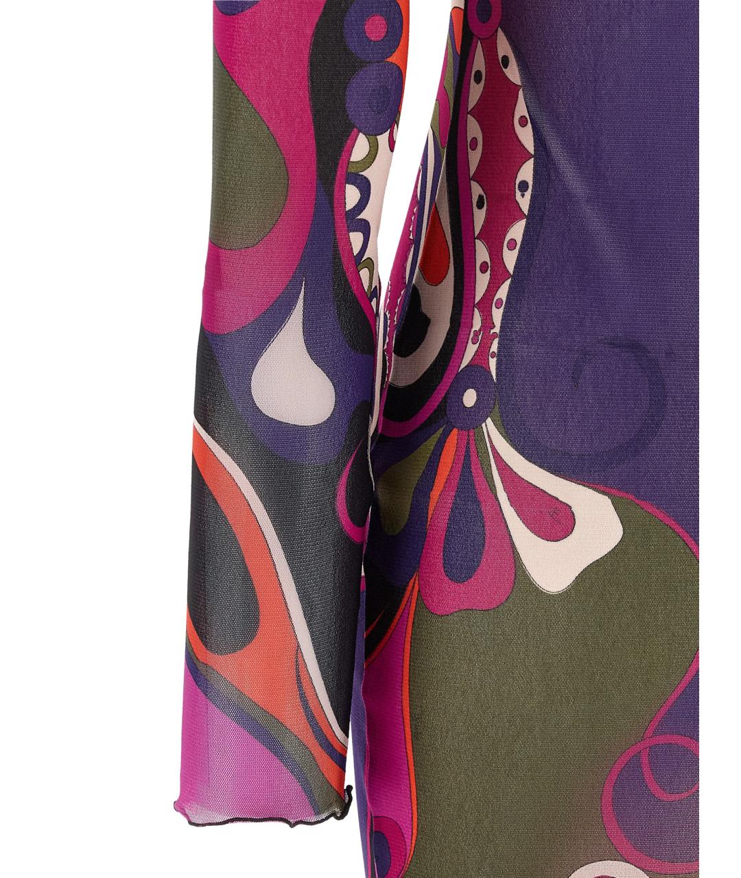 EMILIO PUCCI Мульти полиамидовая юбка макси, фото 4
