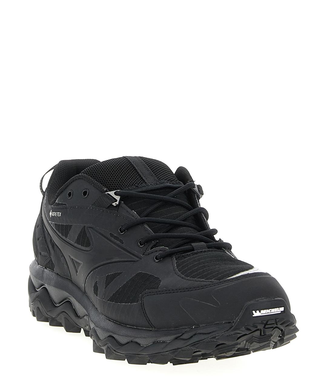 MIZUNO Черные синтетические низкие кроссовки / кеды, фото 2