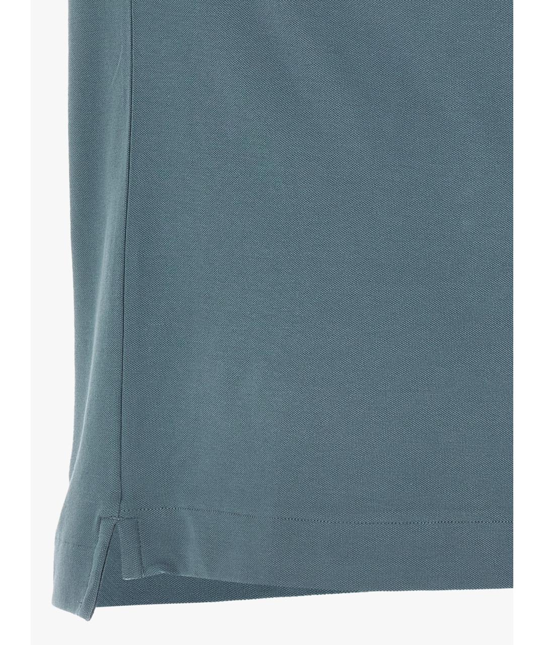CP COMPANY Голубое хлопковое поло с коротким рукавом, фото 4