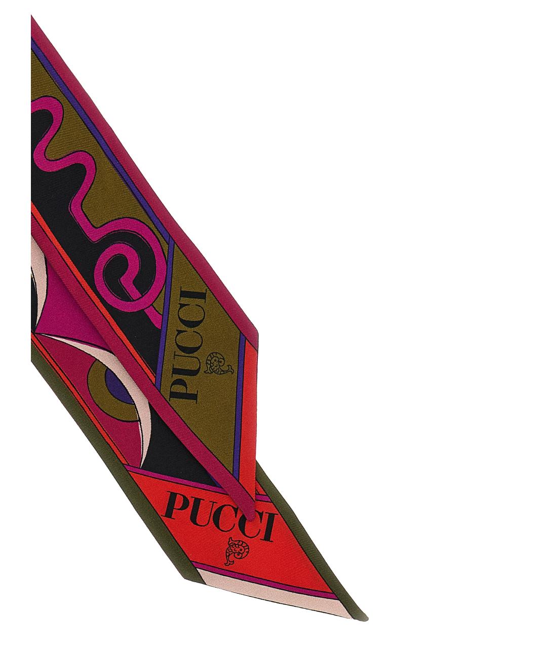 EMILIO PUCCI Мульти шелковый шарф, фото 3