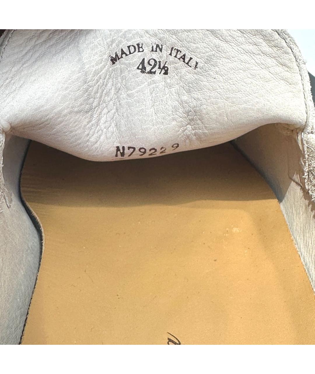 LORO PIANA Серые замшевые лоферы, фото 6