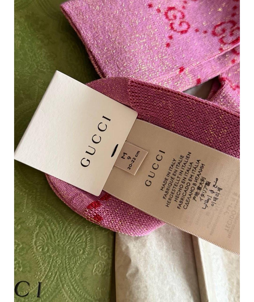 GUCCI Розовые носки, чулки и колготы, фото 3