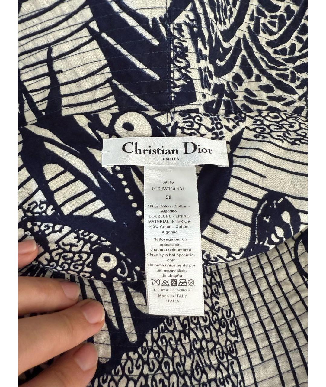 CHRISTIAN DIOR Мульти хлопковая панама, фото 4