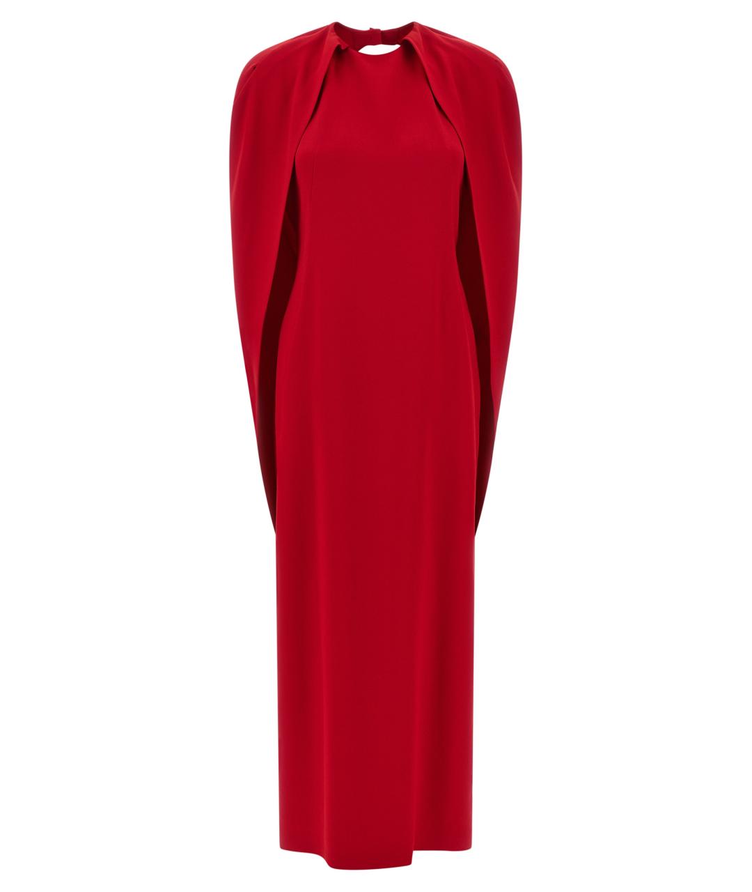 ALBERTA FERRETTI Красное вискозное вечернее платье, фото 1