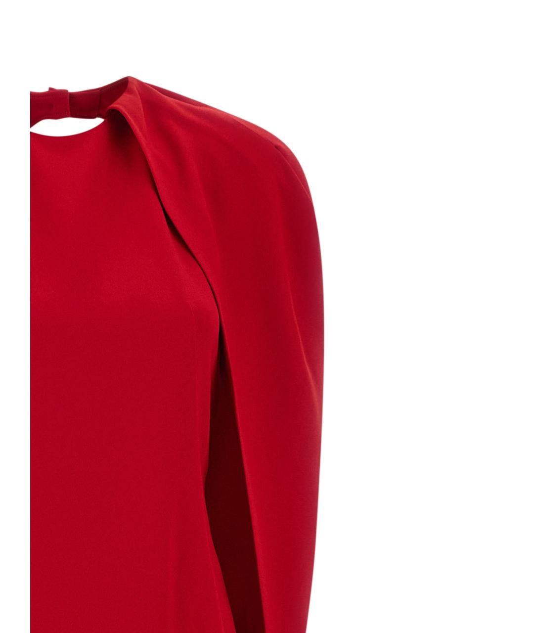 ALBERTA FERRETTI Красное вискозное вечернее платье, фото 3