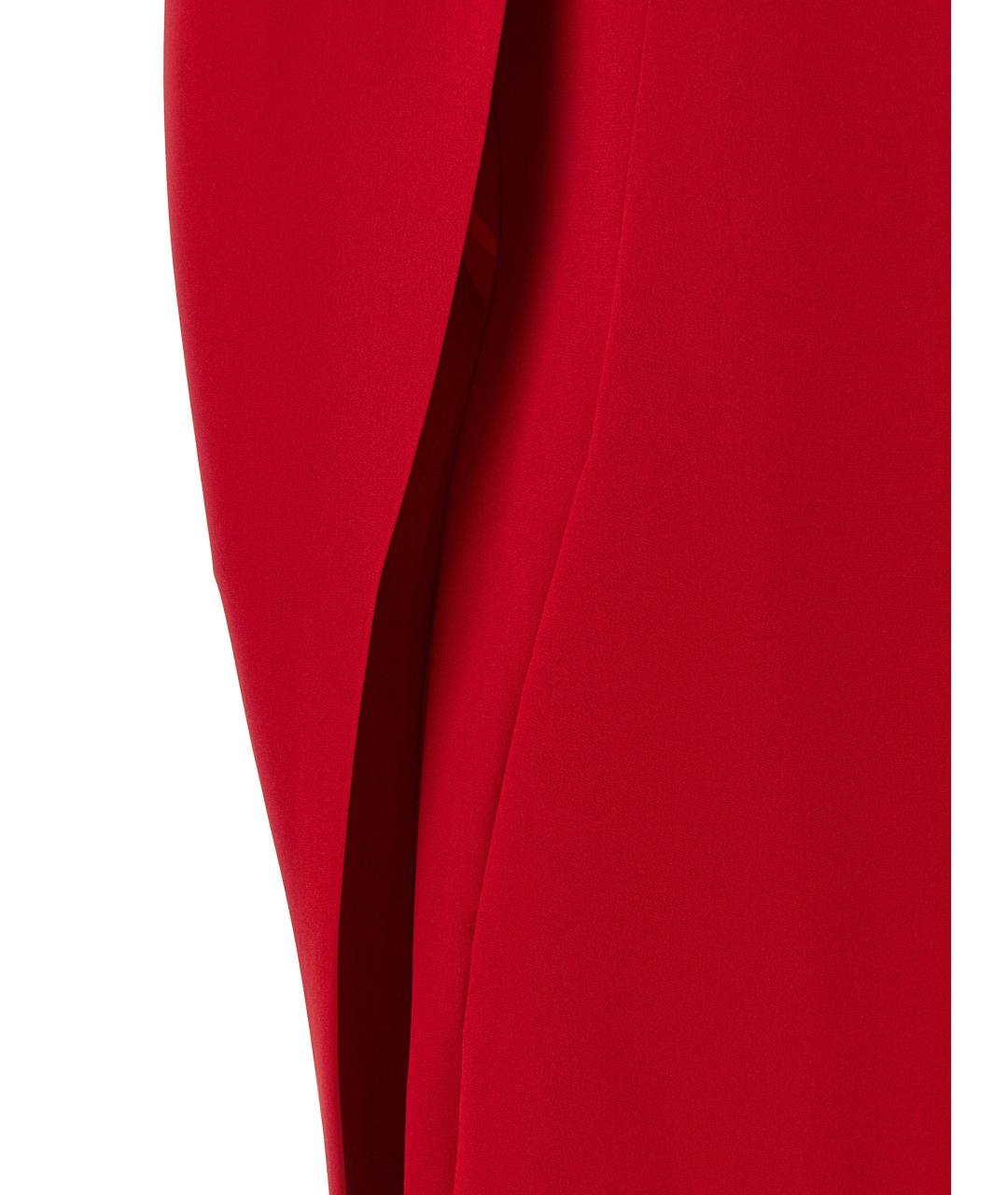 ALBERTA FERRETTI Красное вискозное вечернее платье, фото 4
