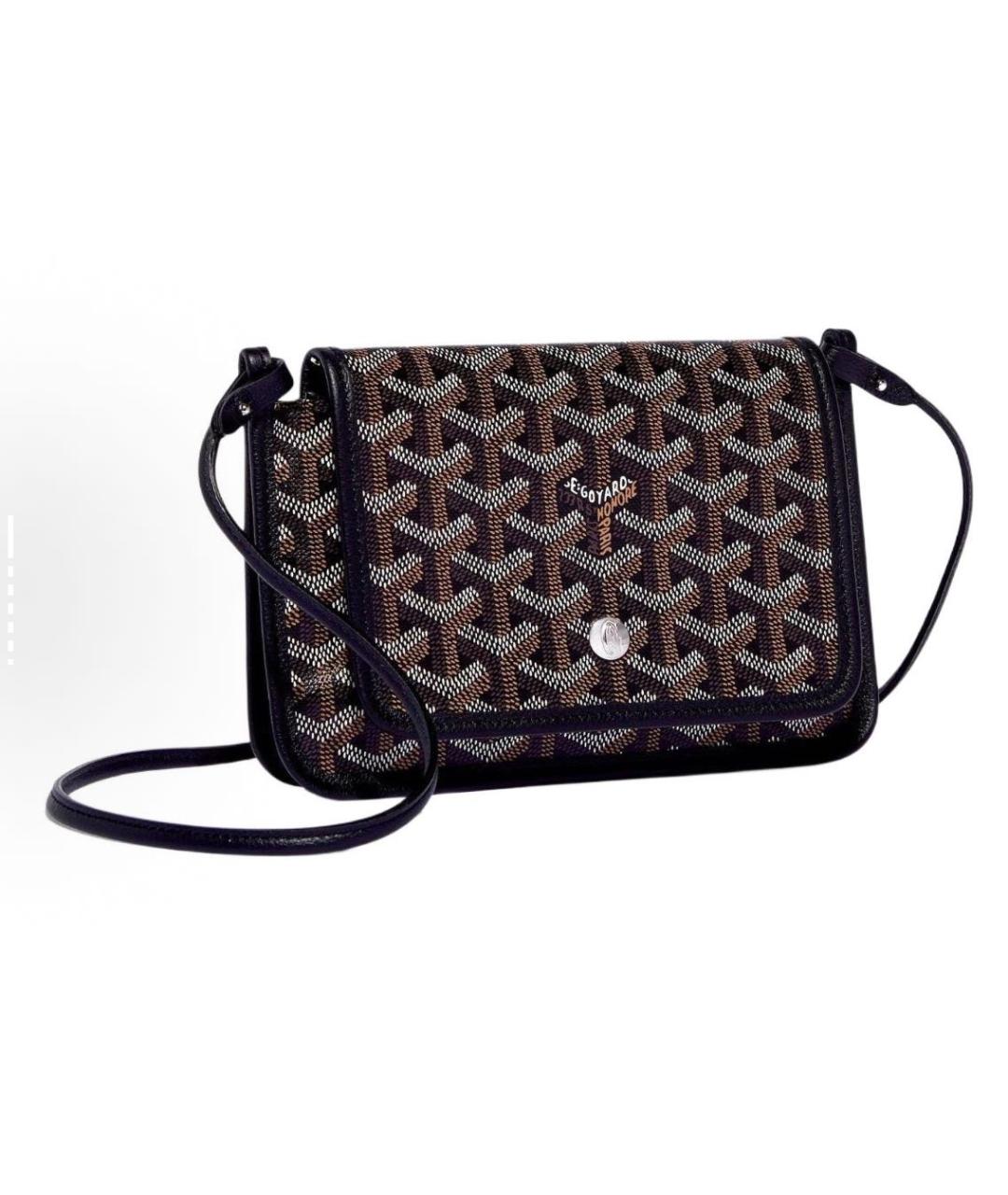 GOYARD Черная кожаная сумка через плечо, фото 1