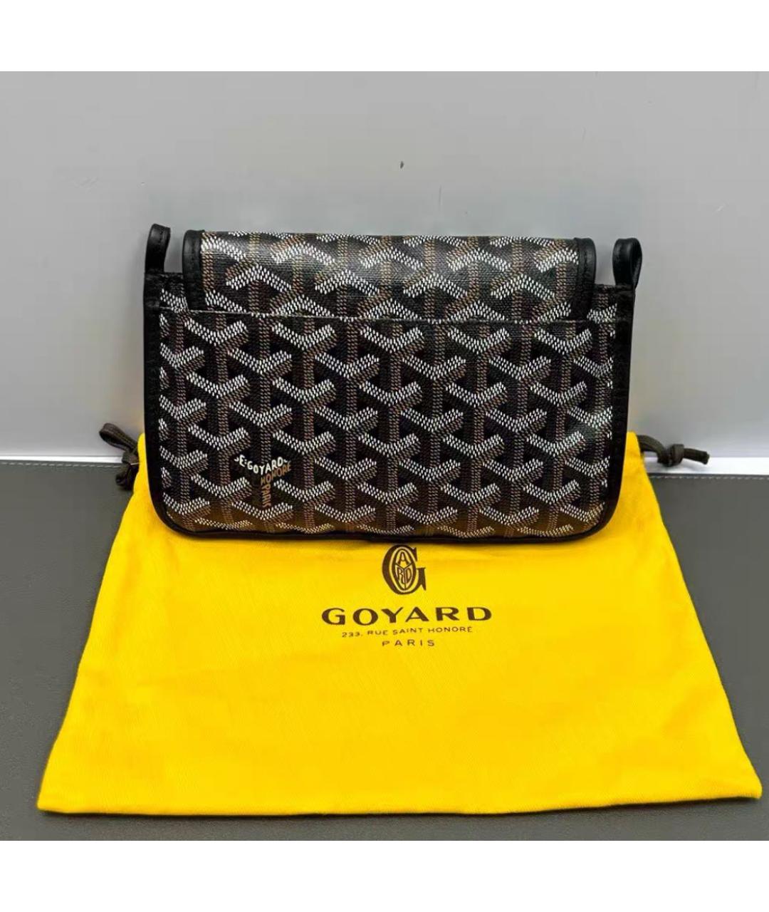 GOYARD Черная кожаная сумка через плечо, фото 3