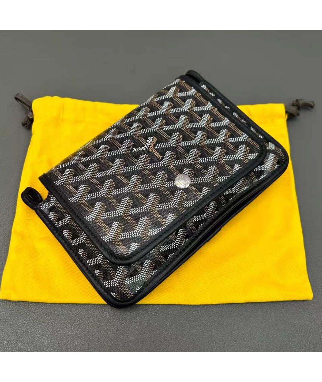 GOYARD Черная кожаная сумка через плечо, фото 4