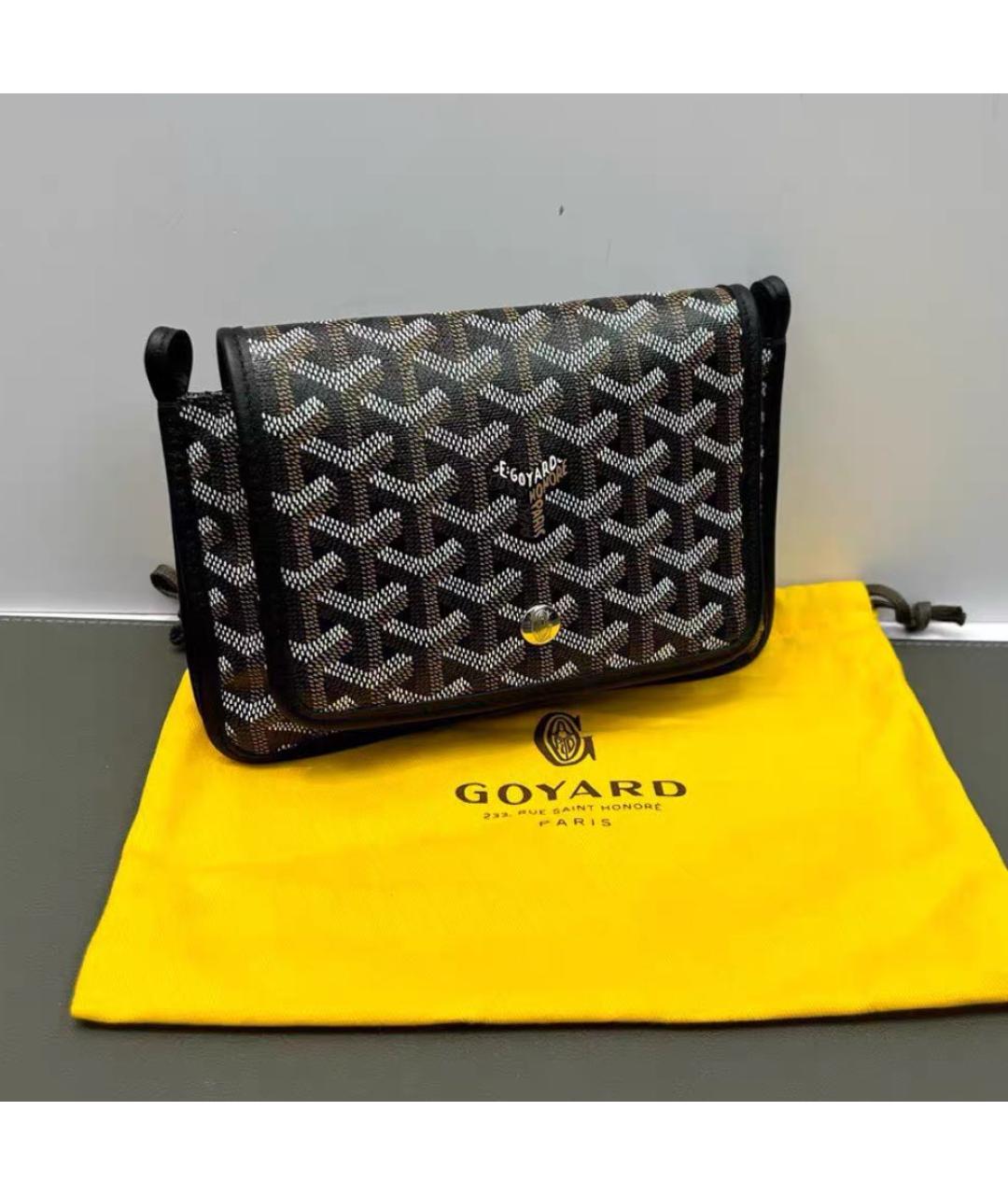GOYARD Черная кожаная сумка через плечо, фото 2