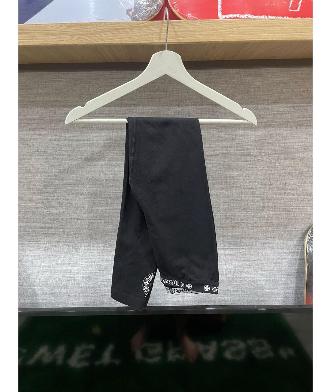 CHROME HEARTS Черные леггинсы и велосипедки, фото 3