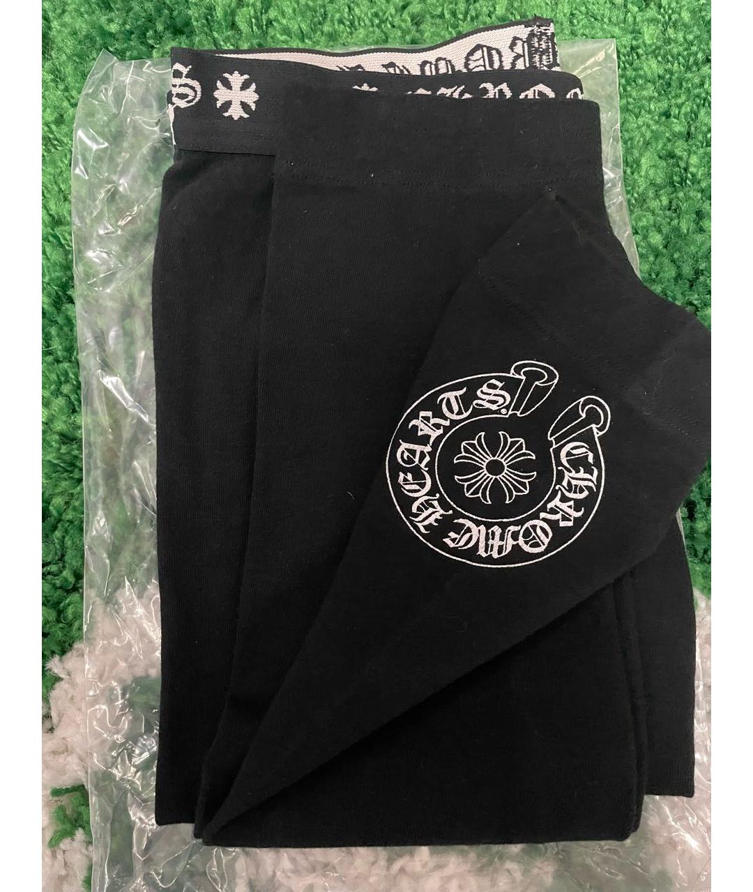 CHROME HEARTS Черные леггинсы и велосипедки, фото 3