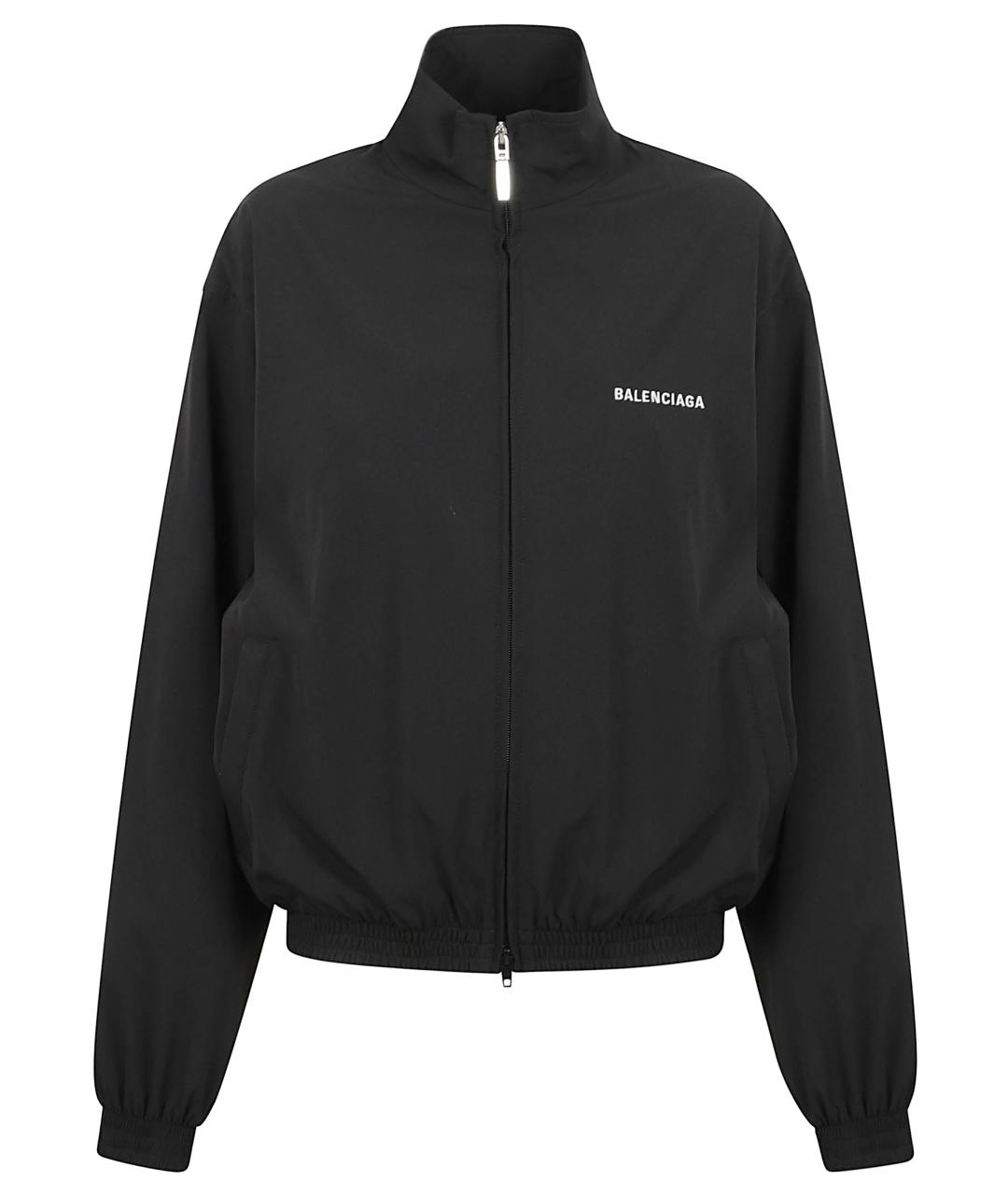 BALENCIAGA Черная полиэстеровая куртка, фото 1
