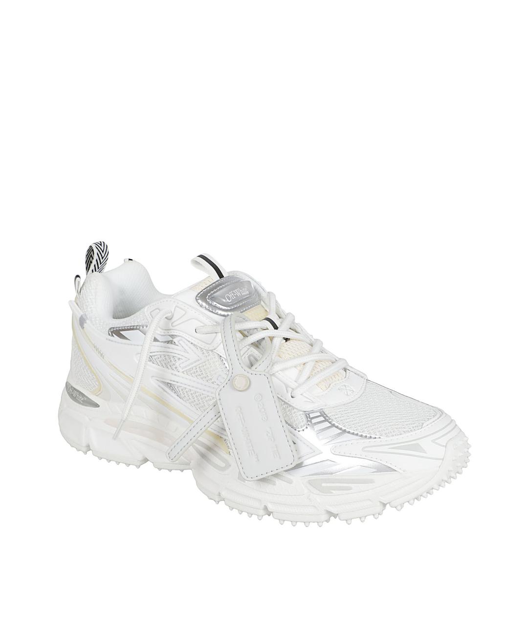 OFF-WHITE Белые синтетические низкие кроссовки / кеды, фото 2