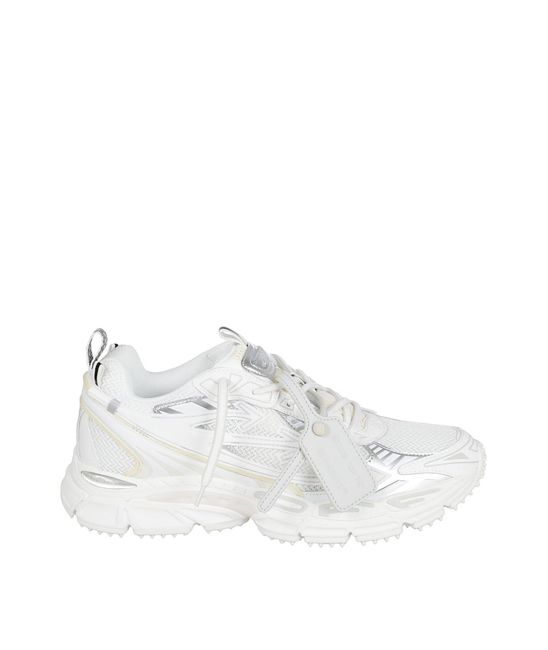 OFF-WHITE Белые синтетические низкие кроссовки / кеды, фото 1