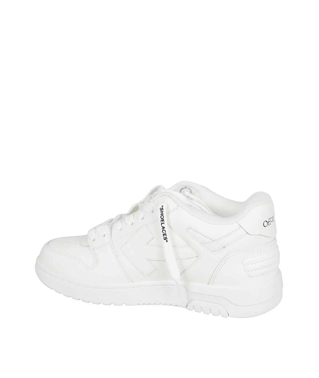 OFF-WHITE Белые синтетические низкие кроссовки / кеды, фото 3