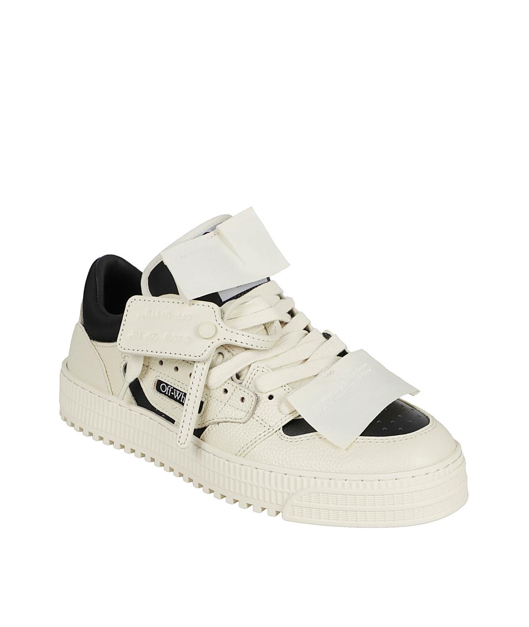 OFF-WHITE Бежевые синтетические низкие кроссовки / кеды, фото 2
