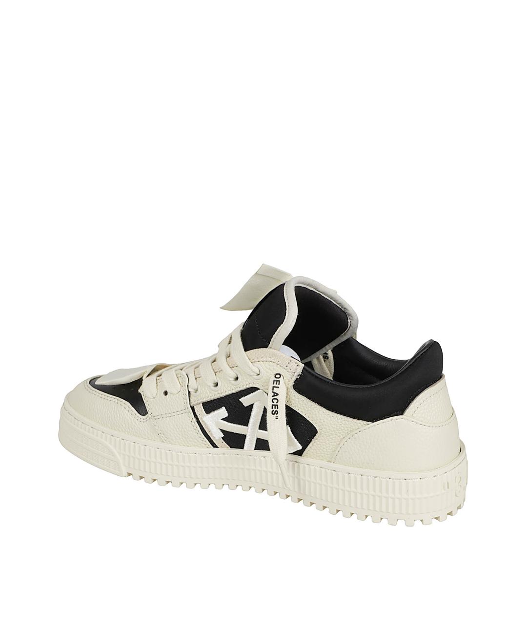 OFF-WHITE Бежевые синтетические низкие кроссовки / кеды, фото 3