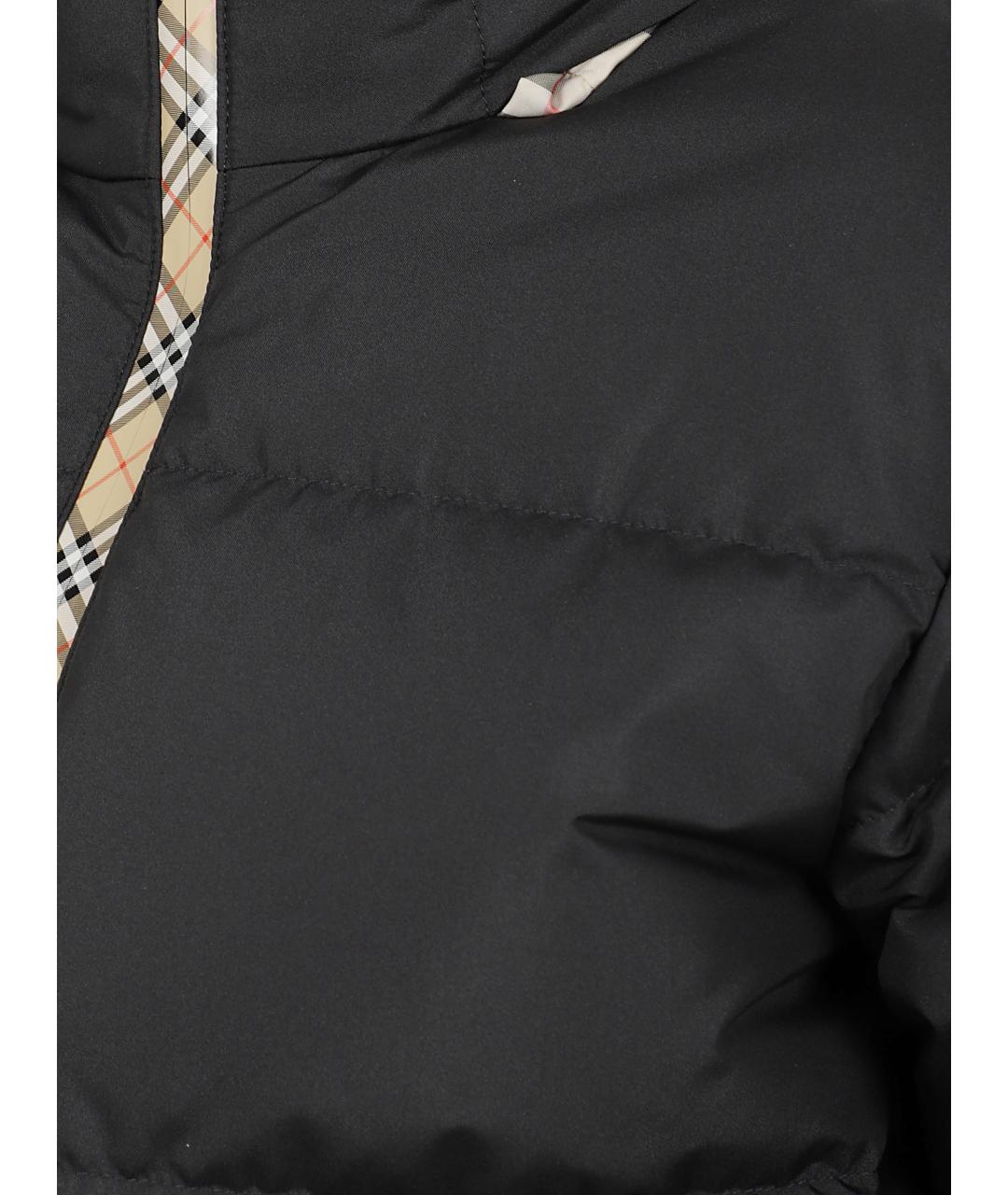 BURBERRY Черная полиэстеровая куртка, фото 2