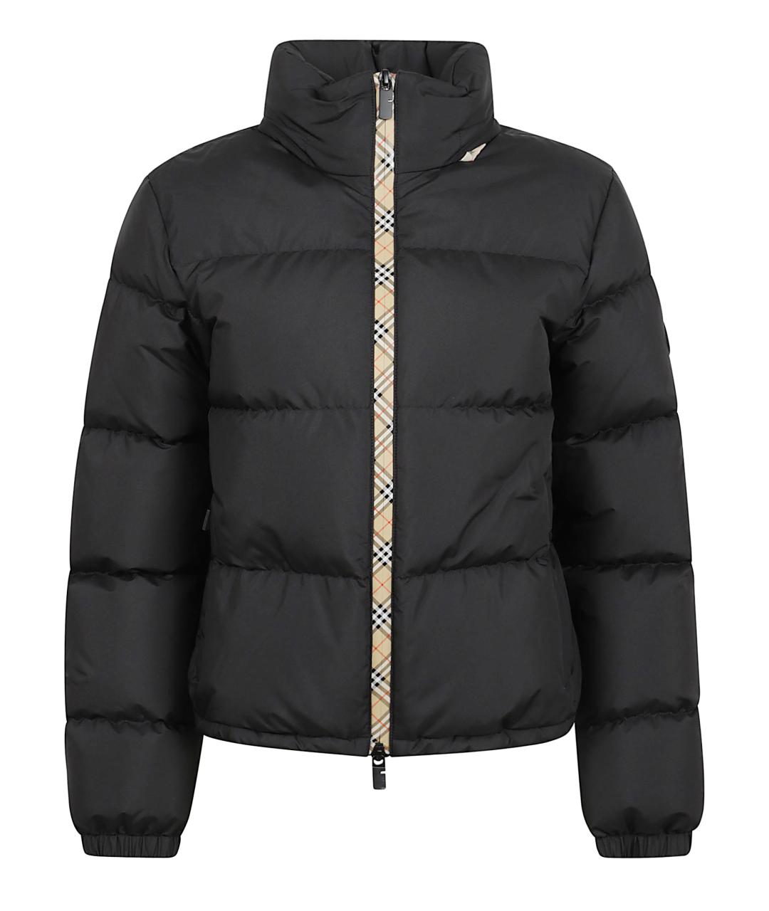 BURBERRY Черная полиэстеровая куртка, фото 1