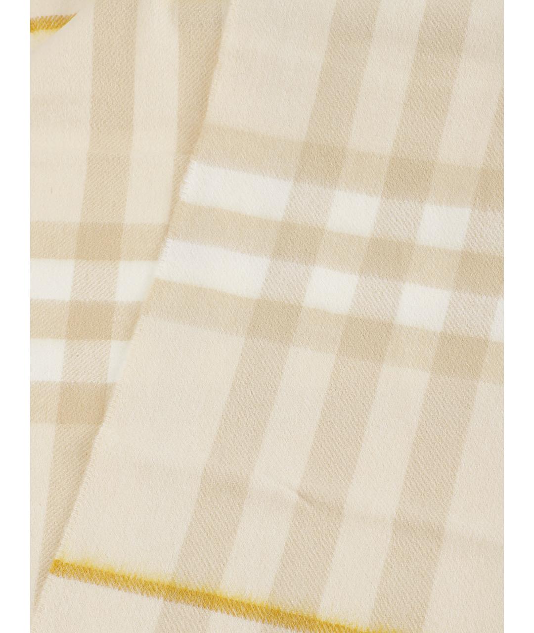 BURBERRY Бежевый кашемировый шарф, фото 2