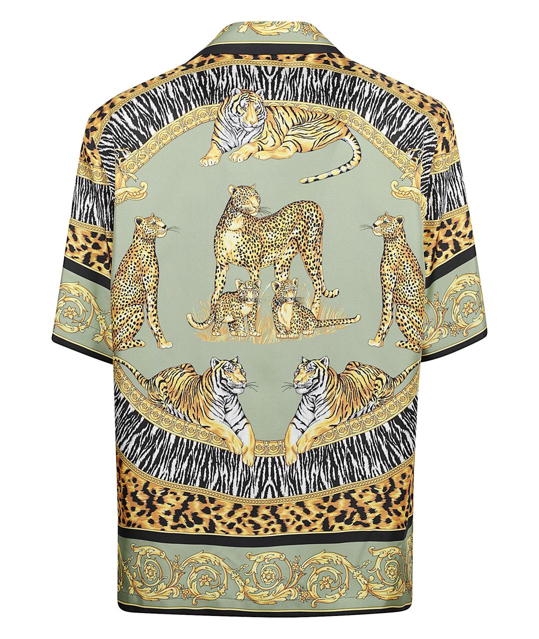 VERSACE Мульти шелковая кэжуал рубашка, фото 3
