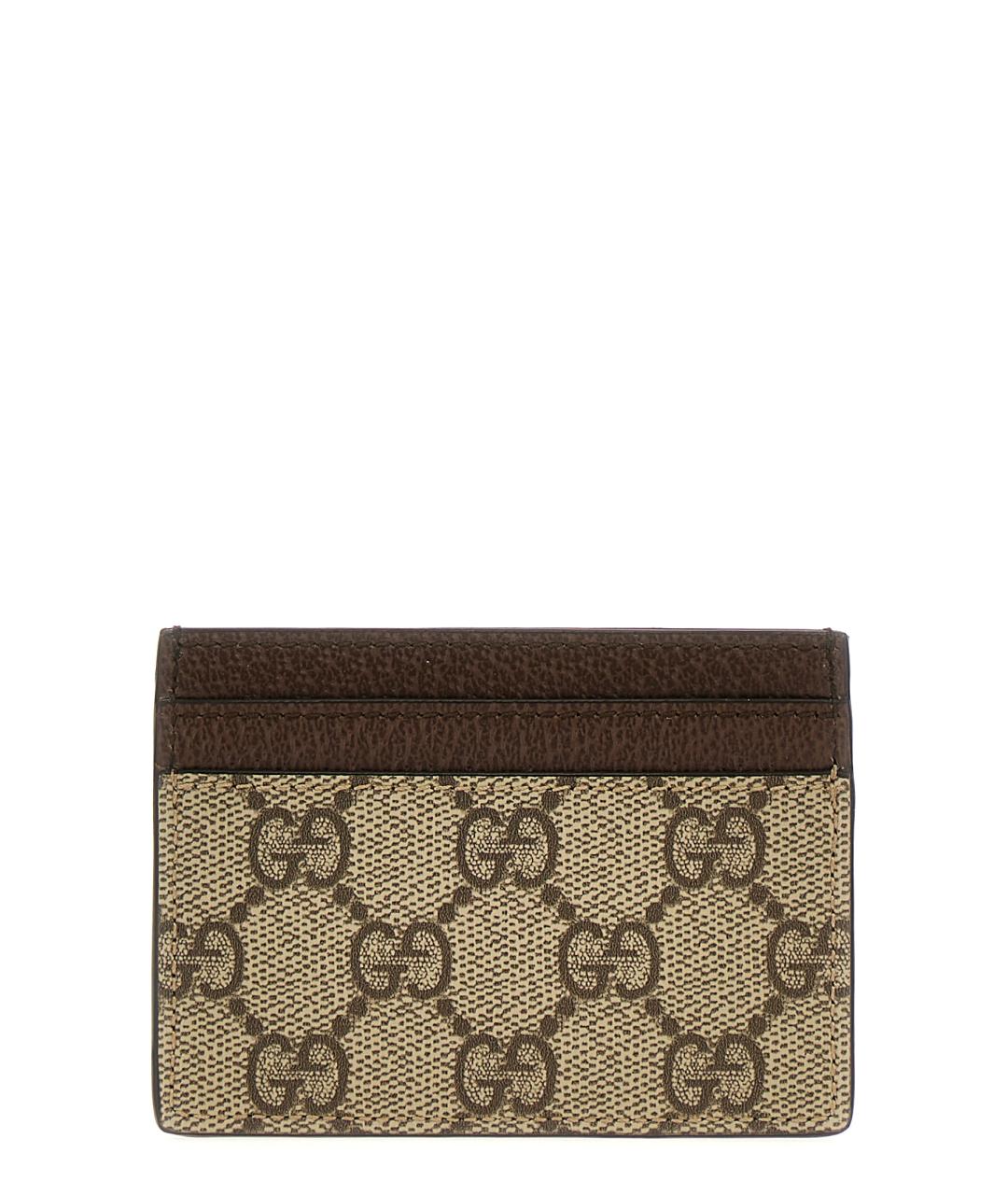GUCCI Коричневый кожаный кардхолдер, фото 2