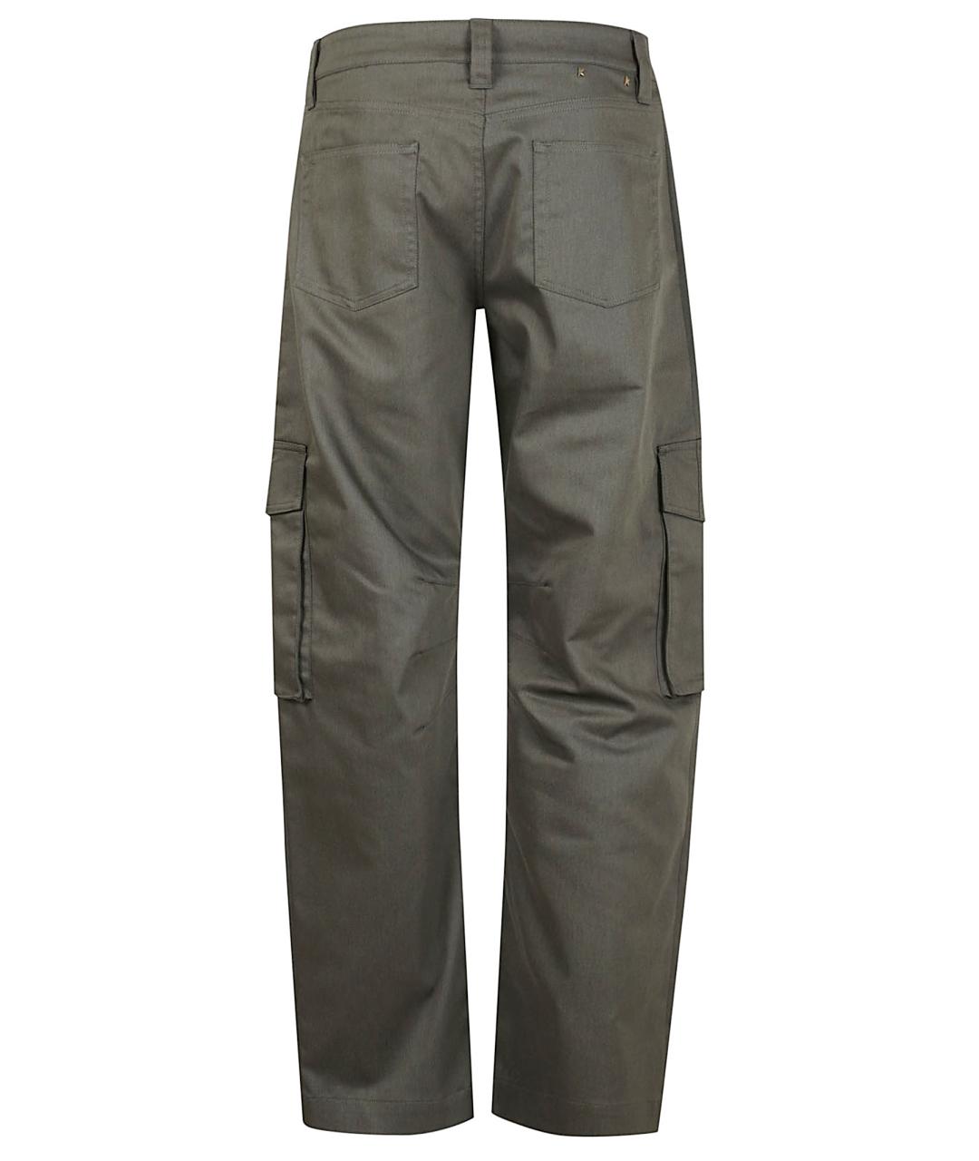 GOLDEN GOOSE DELUXE BRAND Зеленые полиэстеровые повседневные брюки, фото 3