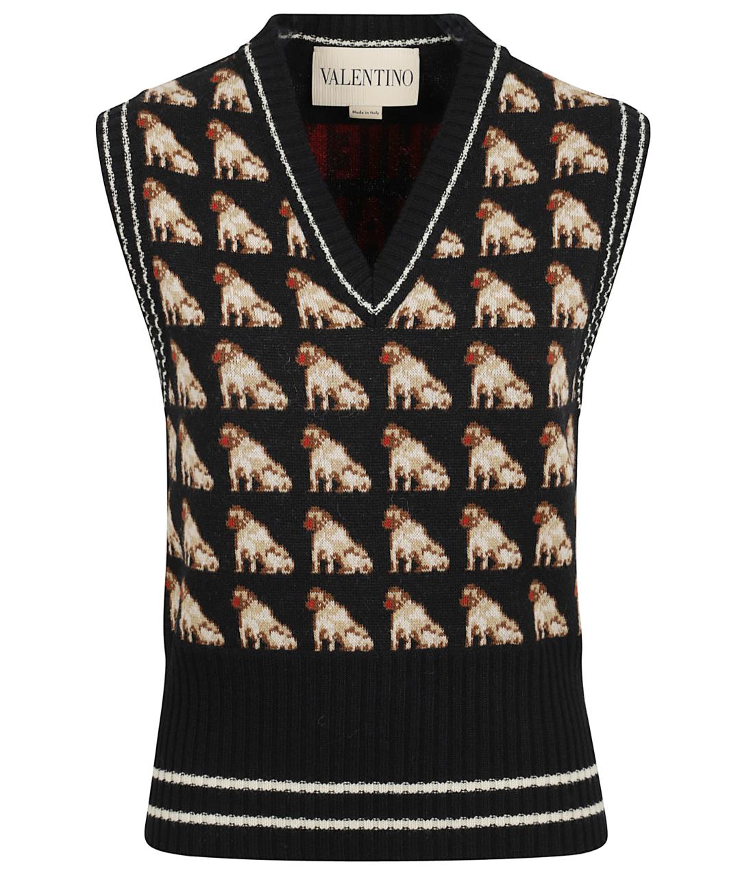 VALENTINO Мульти шерстяная жилетка, фото 1
