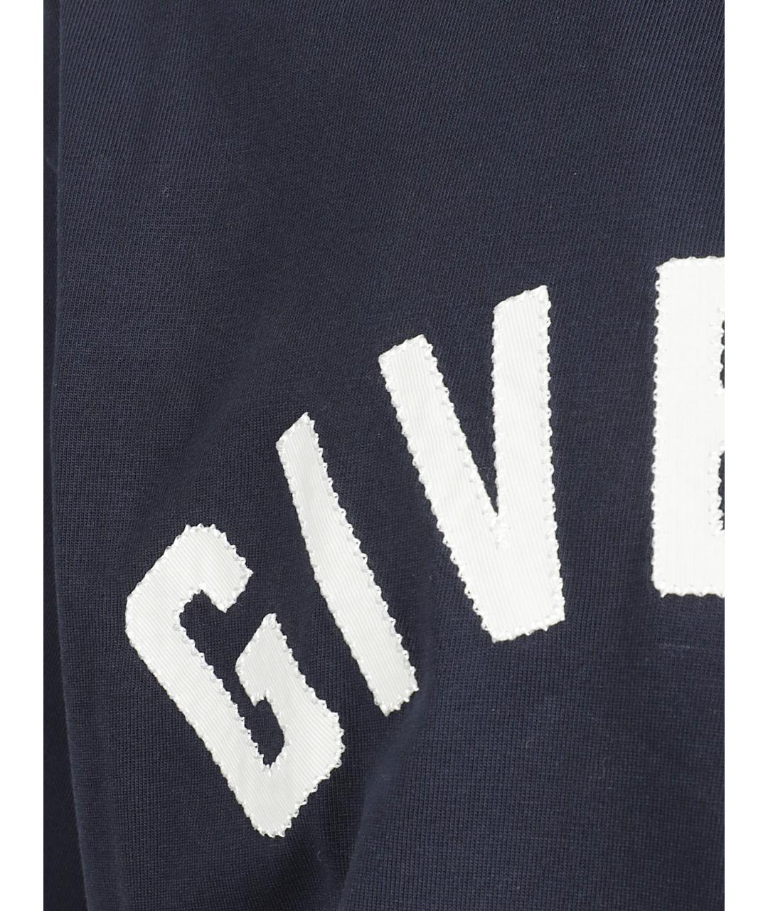 GIVENCHY Синяя хлопковая футболка, фото 2