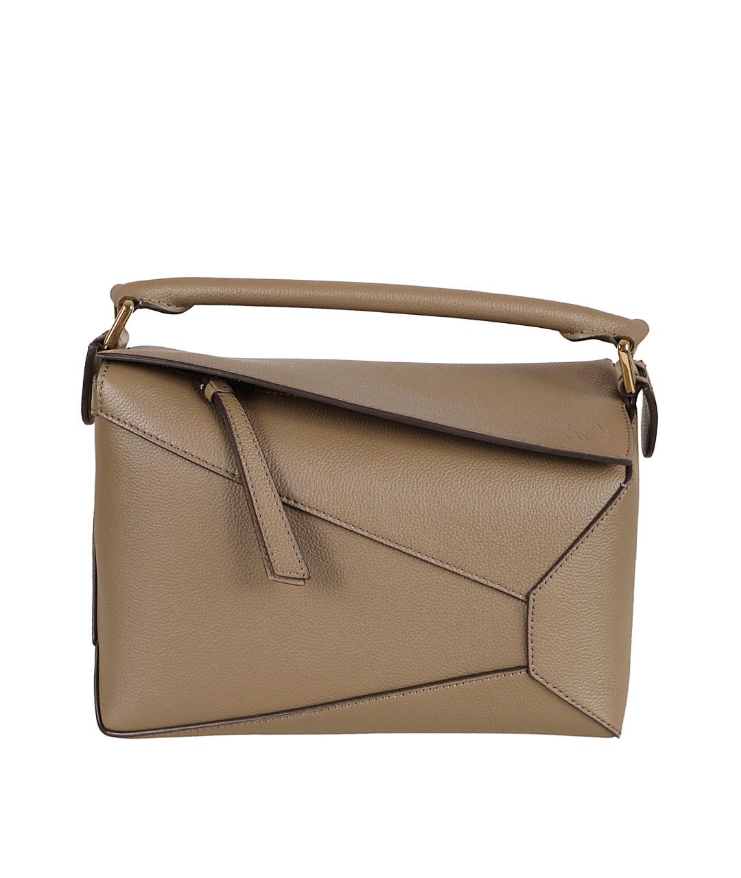 LOEWE Бежевая кожаная сумка через плечо, фото 1