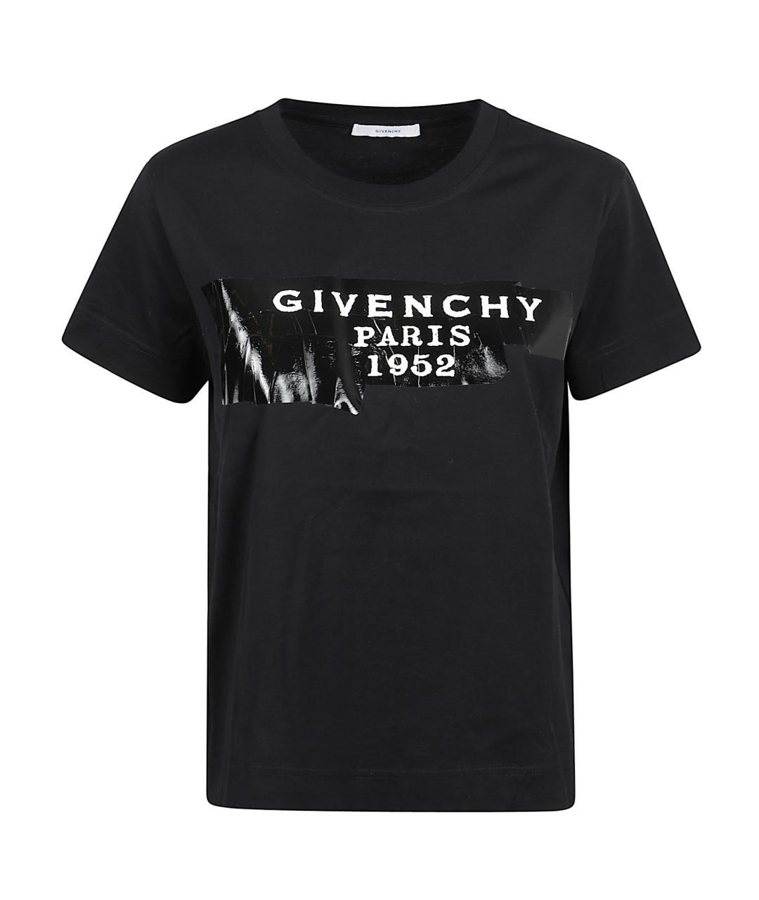 GIVENCHY Черная хлопковая футболка, фото 1