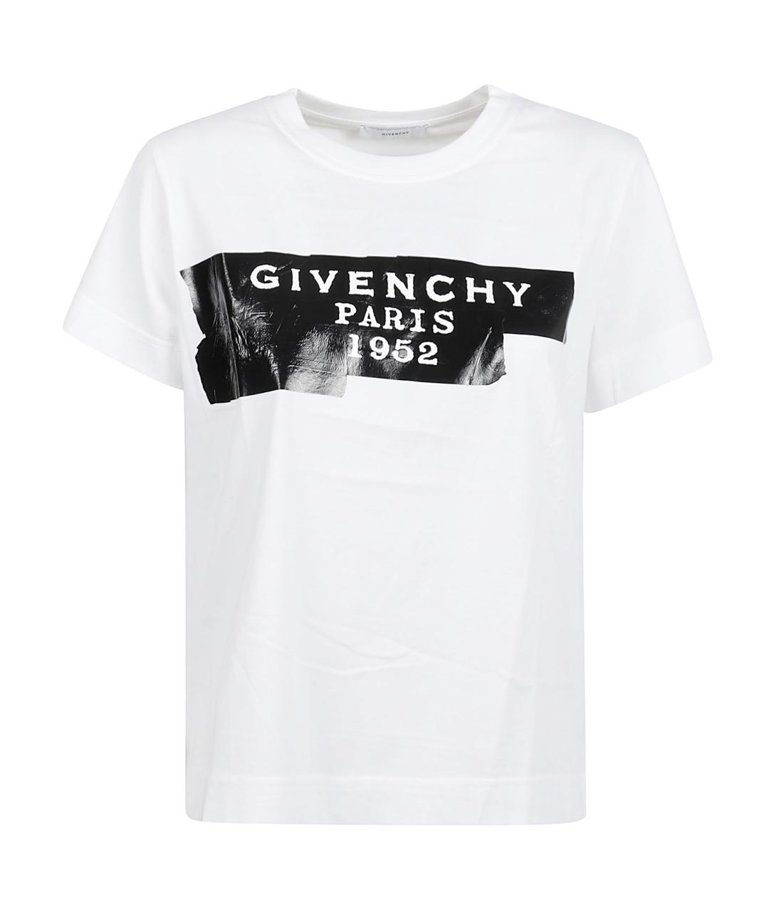 GIVENCHY Белая хлопковая футболка, фото 1