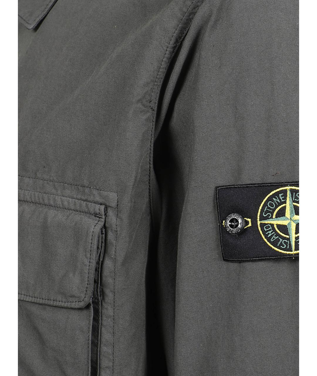 STONE ISLAND Серая хлопковая куртка, фото 2