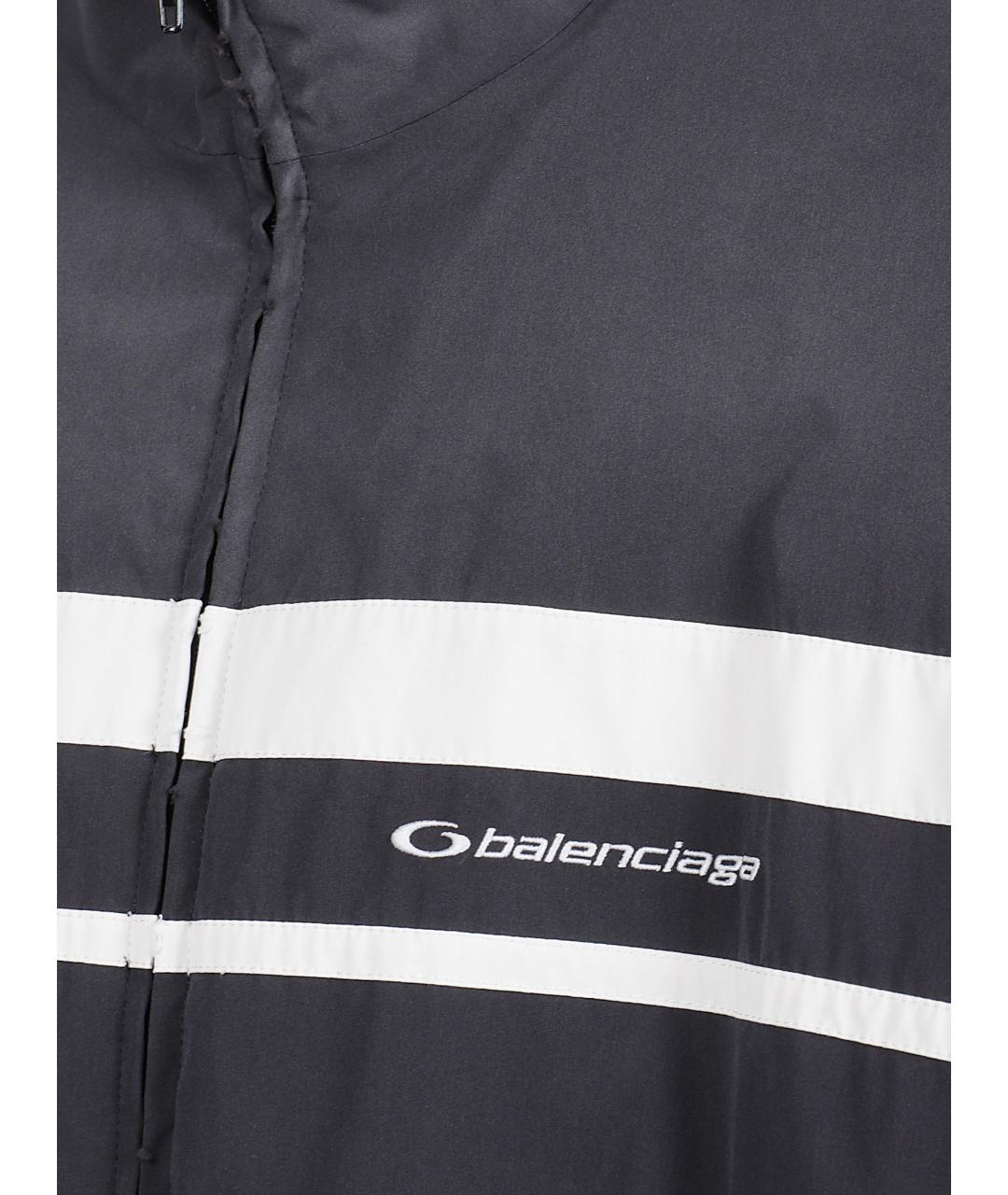 BALENCIAGA Черная полиэстеровая куртка, фото 2