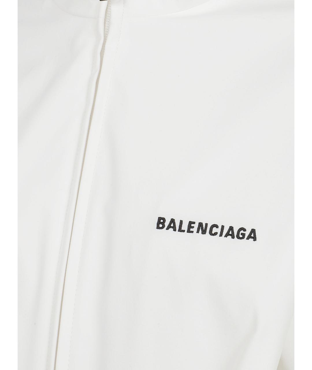 BALENCIAGA Белая полиэстеровая куртка, фото 2