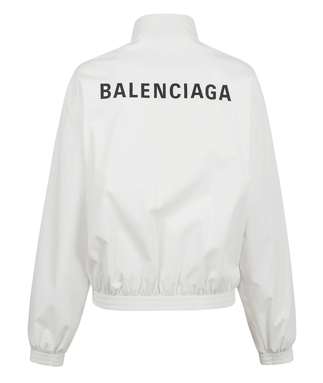 BALENCIAGA Белая полиэстеровая куртка, фото 3