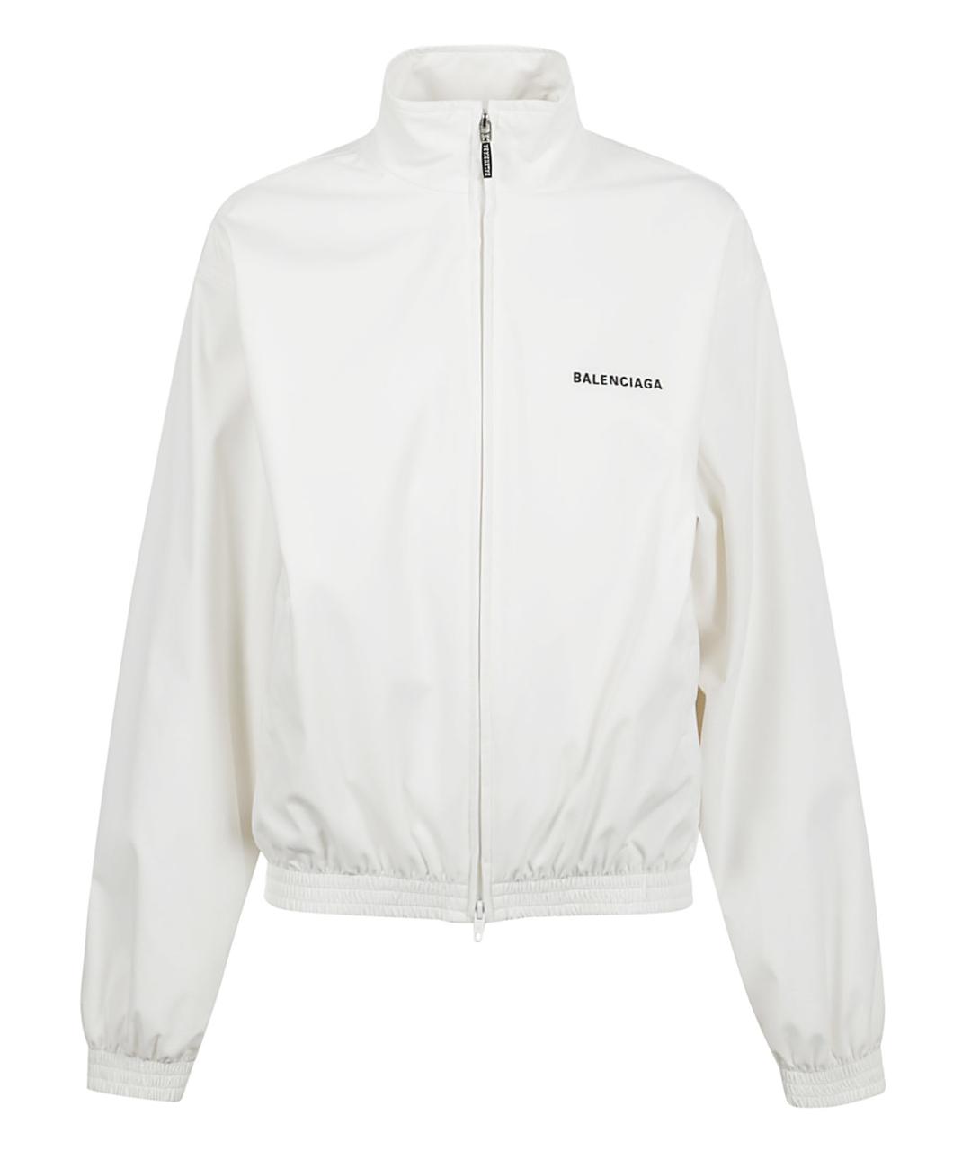 BALENCIAGA Белая полиэстеровая куртка, фото 1