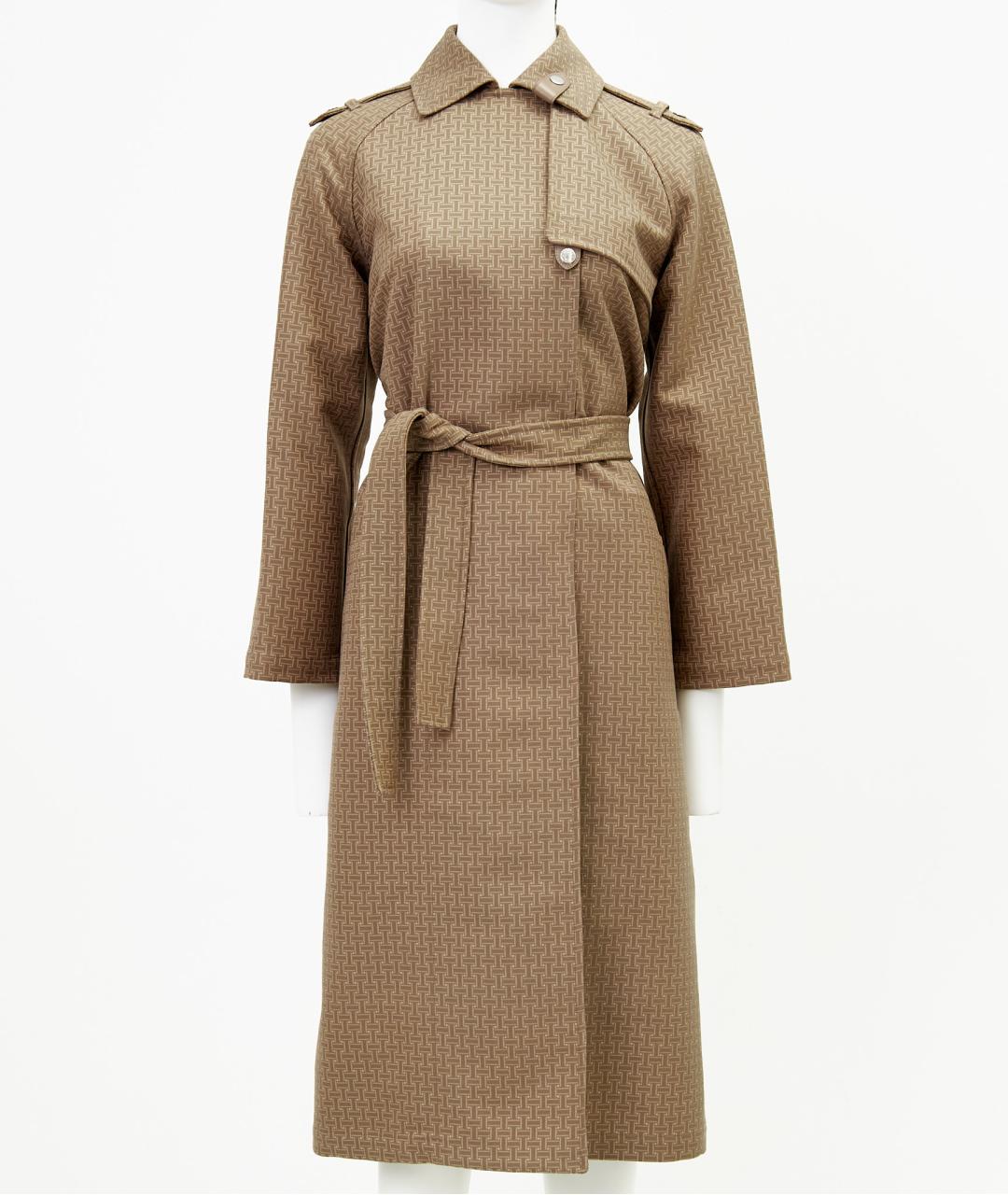 HERMES Бежевый хлопковый тренч/плащ, фото 9