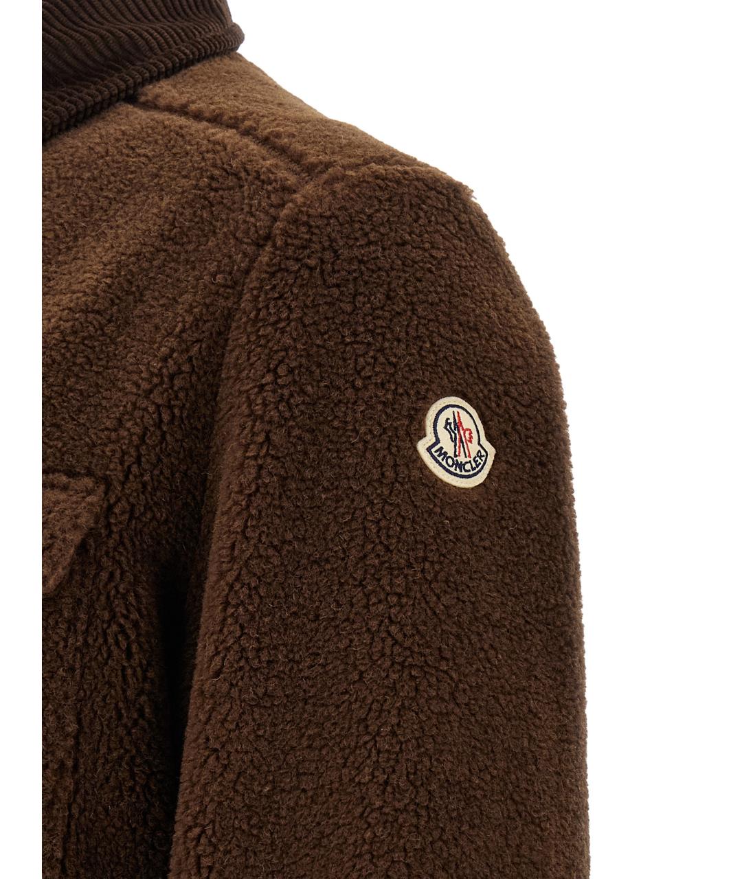 MONCLER Коричневая кэжуал рубашка, фото 4
