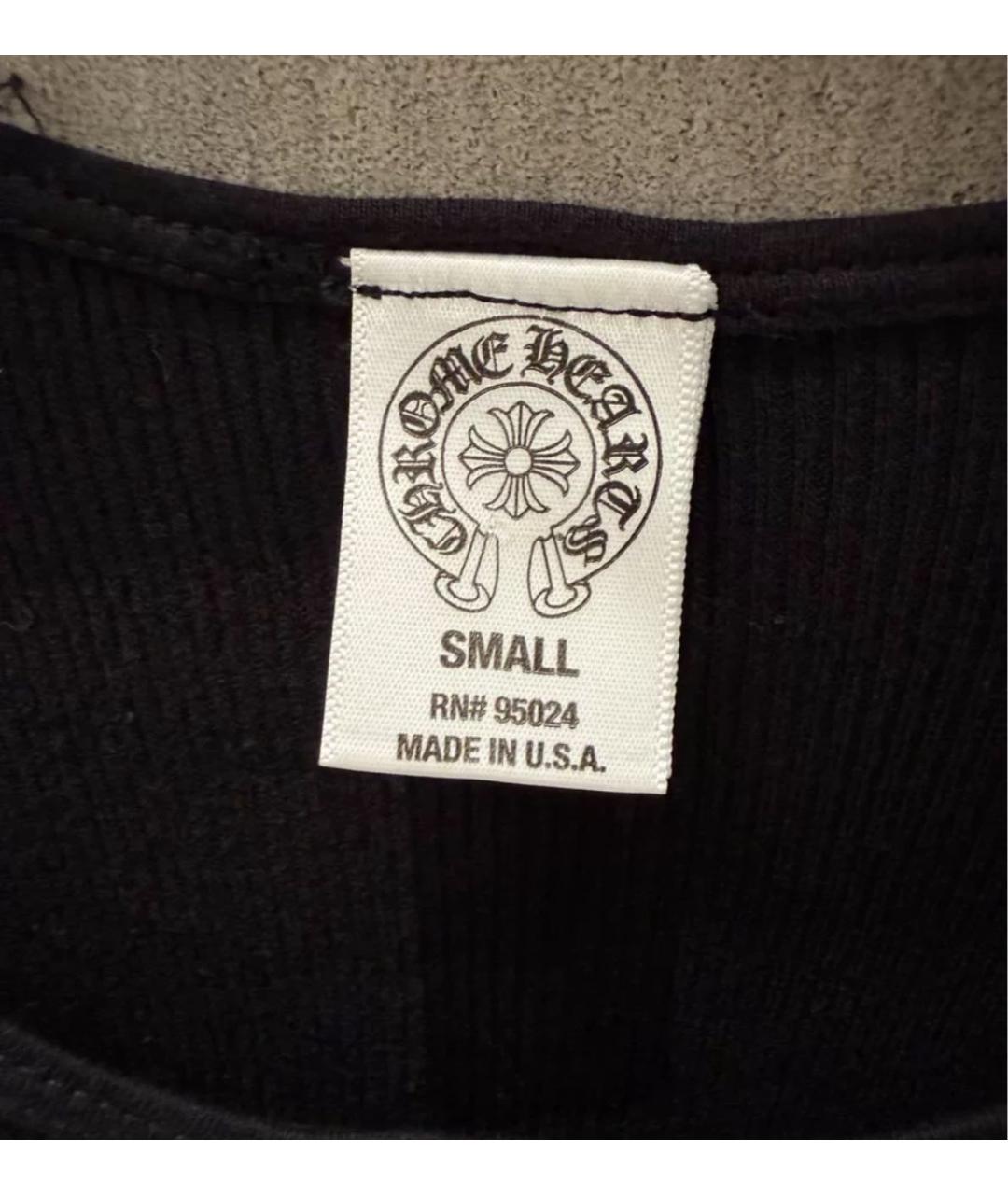CHROME HEARTS Черная майка, фото 4