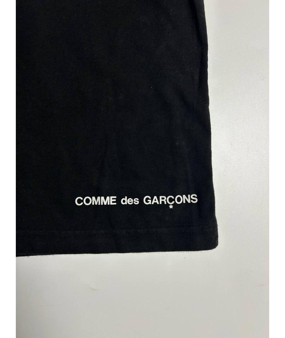 COMME DES GARÇONS Черная хлопковая футболка, фото 6