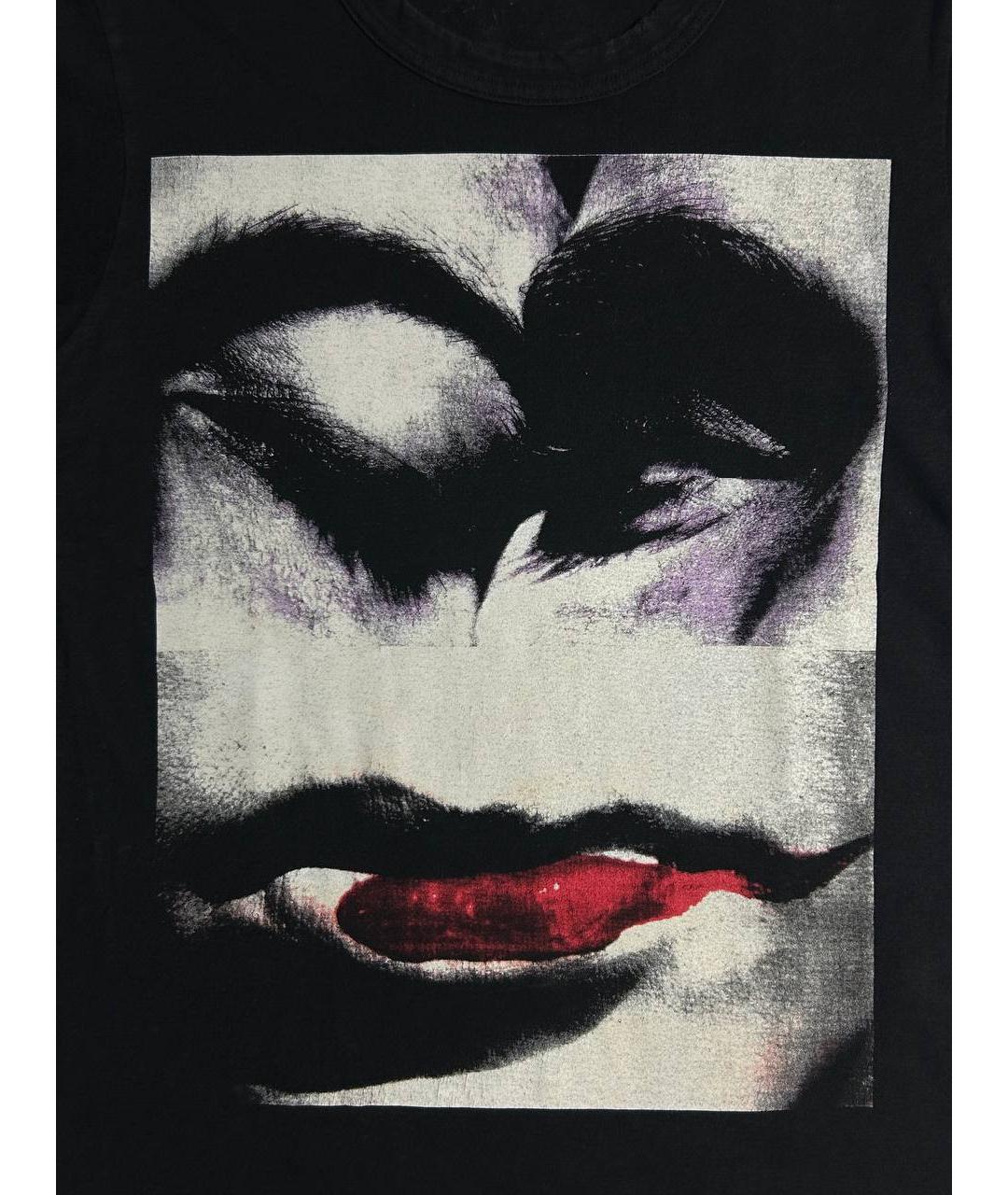 COMME DES GARÇONS Черная хлопковая футболка, фото 4