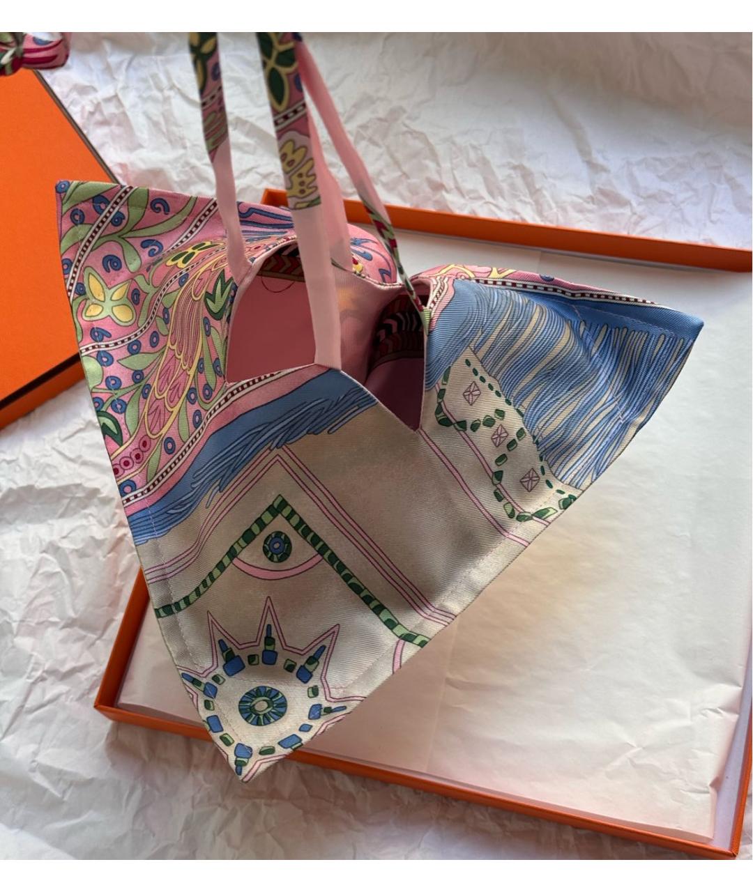 HERMES Мульти шелковая сумка через плечо, фото 4