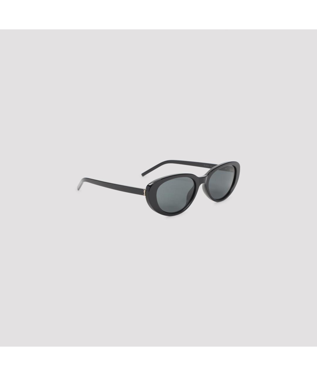 SAINT LAURENT Черные пластиковые солнцезащитные очки, фото 2