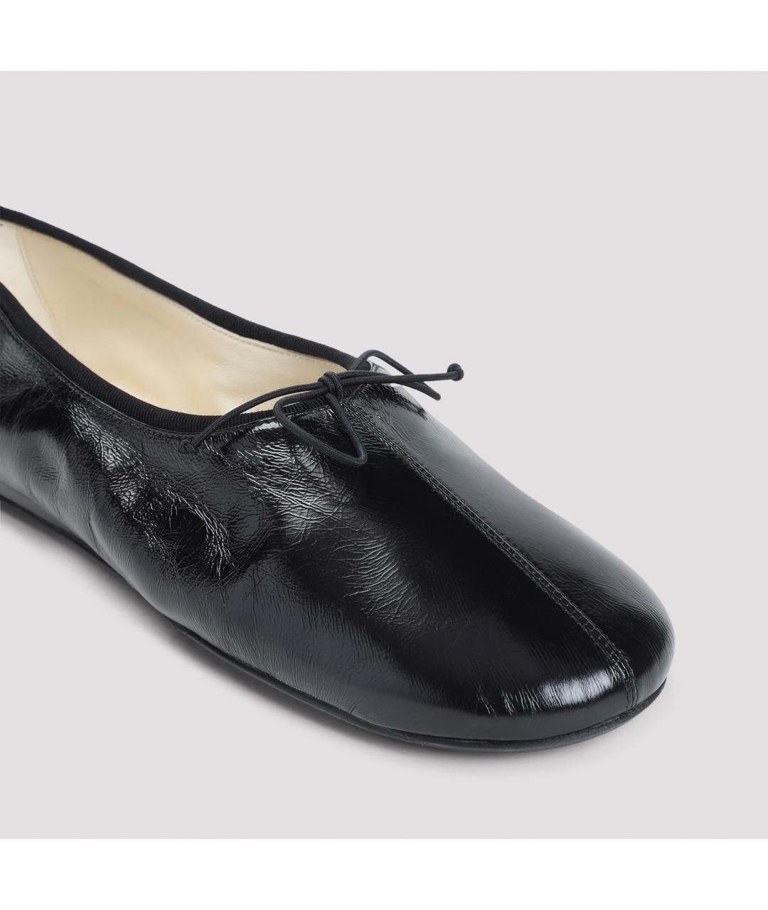 PHOEBE PHILO Черные кожаные балетки, фото 6